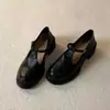 Zapatos Mary Jane Plataforma Tacón Grueso Camelia Retro Piel Suave Verano para Mujer, Suela Suave, Cómodos y que Aumentan la Altura