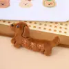 Nuevo Ins Caricatura Lindo Perro Salchicha Peluche Muñeca Dulce Colgante Cachorro Anillo para el Cabello Agarrador Accesorios para el Cabello Lote