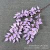 Hojas de simulación Hojas de Lingxiao hojas de boda hojas para boda flores en fila para salón de bodas pared de plantas paisajismo arreglo floral material de hojas flor falsa al por mayor