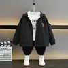 Jaqueta Infantil 2026 Novo Estilo Jaqueta Moderna e Descolada para Meninos Bebês e Crianças Maiores Top Casual Modelagem Solta Versátil