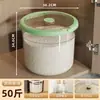 Contenedor de Almacenamiento de Arroz de Gran Capacidad para Uso en la Cocina, Adecuado para Almacenar Granos, Arroz y Harina, a Prueba de Humedad, a Prueba de Insectos, Engrosado y Sellado