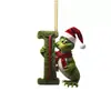 Decorações de Natal Transfronteiriças Novas de 26 Letras Monstro Verde Decorações de Árvore de Natal Grinch Enfeites de Presente de Feriado