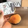 Chaveiro de pompom com estampa de leopardo de pelo de coelho rex para carro, brinquedo de pelúcia, boneca, alça de celular, acessório de bolsa, presente