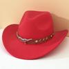 Sombrero de Fieltro Jazz de Lana y Denim Otoño e Invierno Europeo y Americano para Hombre y Mujer Marca Cabeza de Vaca Sombrero de Copa Rizado Xizang Sombrero Parasol Protección Solar