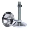 Patas ajustables engrosadas, base de acero al carbono de alta resistencia, patas de soporte mecánico de tornillo cromado, patas fijas de metal