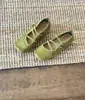 Sapatos Mary Jane Vintage de Pele de Ovelha com Tira Cruzada para Mulheres, Sapatilhas Baixas de Bico Quadrado com Solas Macias, Confortáveis e Versáteis