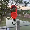 Hebilla retráctil táctica para acampar al aire libre, cable de acero, llavero multifuncional, cuerda de rebote anti-pérdida para acampar, fácil de tirar