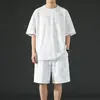 Traje Casual Tie-Dye para Hombre, Atuendo Elegante de Verano, Conjunto de Dos Piezas para Adolescentes, Conjunto Holgado de Pantalones Cortos de Manga Corta