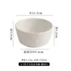 Tigelas de arroz de cerâmica com padrão de rocha estilo japonês, tigelas pequenas para sopa e colheres - louça comercial, tigelas estilo coreano, tigelas de sobremesa, tigelas de arroz de cerâmica de porcelana branca
