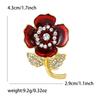 Moda Europeia e Americana Liga de Zinco Esmalte Flor de Papoula Broche Personalidade Simples Feminino Terno Casaco Corsage Pin de Joia
