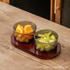 Plato de Frutas Sala de Estar Hogar Refresco Mesa de Centro Snacks Fructosa Seca Plato de Snacks de Nueces Caja de Almacenamiento de Snacks Lujo Ligero Alta Gama