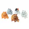 5 Figurinhas Criativas de Desenho Animado Fofas, Modelos de Gatos Gordos, Brinquedos da Moda, Bonecas Gashapon Infantis, Decorações de Bolo de Gato