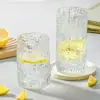 Conjunto de Copos de Cerveja com Padrão de Casca de Árvore, Copo de Água de Vidro Espesso com Padrão de Árvore de Grande Capacidade para Uso Doméstico