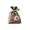 Bolsa vacía de sachet de algodón y lino, bolsa de fragancia para armario, sachet repelente de mosquitos de lavanda y artemisa, sachet desodorante, kit de materiales para manualidades
