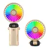 N20 Ventilador Eléctrico Mini Portátil Popular con Pantalla Digital, Silencioso, Velocidad de Viento Ultra Alta, Ventilador Eléctrico Portátil, Ventilador Eléctrico USB