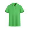 Camisa polo de algodão poliéster de manga curta, macacão masculino, roupas de trabalho, comércio exterior, camiseta de atividade corporativa, camisa de publicidade, logotipo impresso personalizado
