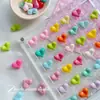 Corazón Gordo Acrílico Agujero Recto Dopamina Cuentas Hechas a Mano Material para Cadena de Teléfono Móvil Pulsera Accesorios de Joyería DIY