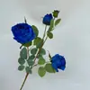 Ramo de Flores Artificiales Rosas Adornos Florales de Flores Artificiales Ramo de Flores de Mesa Artificiales Rosas Pastorales de 4 Cabezas