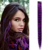 Extensiones de Cabello Europeas y Americanas de Comercio Exterior Clip-In Sin Costuras Estampado de Leopardo, Mechones de Cabello de Colores, Mechas, Teñido para Colgar en la Oreja, Mechones Falsos de Colores, Invisibles Sin Costuras