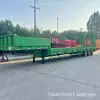 Ventas de Exportación de Semirremolques de Transporte de Excavadoras con Soportes Ensanchados, Remolques de Piso Bajo, Elevación Hidráulica y Dirección a Nivel Bajo