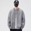 Cárdigan Suéter Chaqueta de Punto Grueso con Cuello Béisbol para Hombre 2025 Primavera y Otoño Color Sólido Holgado Casual Estilo Lazy Nueva Ropa de Punto