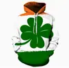Festival Irlandés Nuevo Europeo y Americano Impresión Digital 3D Casual Sudadera Hombre San Patricio 2025 Primavera/Verano Top