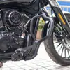 Adequado para Xiangshuai YES418 para-choque anti-queda de motocicleta aço carbono preto fosco para-choque dianteiro e traseiro modificação completa