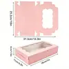 Embalagem de Panificação Transfronteiriça Papel Kraft Branco Rosa Preto com Janela Caixa Pequena para Bolo Biscoito Copo de Papel Caixa para Tarte de Ovo