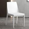 Silla de Montar Hogar Restaurante Lujo Ligero Alta Gama Silla para Mesa de Isla Diseñador Taburete Minimalista Silla de Comedor de Cuero Italiano