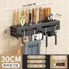 Suporte de Faca de Parede, Porta Utensílios de Cozinha Multifuncional sem Furos, Porta-Faca e Hashi Integrado