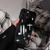 Marca de Moda Cuero Corazón de Cuervo Adecuado para Iphonexs 13Pro Max Apple 12 Funda para Teléfono Móvil para Pareja Anticaída Todo Incluido