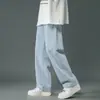 Pantalones vaqueros holgados rectos para hombre, de invierno, holgados, de color liso, sencillos, de primavera, con pierna ancha, informales, de color liso, rectos para hombre.