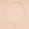 Estilo Minimalista Coreano y Japonés Versátil Colgante de Mariposa con Circonita Cadena para Clavícula Lujo Ligero Exquisito Tarjeta de San Valentín Bendición Collar