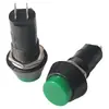 Interruptor de Botão Metálico 12MM Auto-Retorno Momentâneo Redondo À Prova d'Água Alimentação Auto-Travante Botão de Modificação para Carro Pequeno