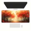 Mouse Pad Exclusivo Transfronteiriço para a Floresta Periférica, Grande, de Alta Qualidade, Espessado e Resistente a Manchas com Bordas Densas