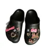 Nuevos accesorios para zapatos de agujero cruzado transfronterizos diy resina lindo gatito traje desmontable para zapatos hebilla de flor para zapatos