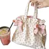 Bolso bandolera floral grande de estilo japonés para niñas, adecuado para ir al trabajo, salidas diarias y compras