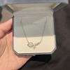 Collar de tulipán con perla de diamante brillante para mujer 2023, nuevo, ligero, de lujo, con cadena de clavícula de nicho, collar de alta calidad