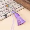 Anel de Fivela com Franja Curta e Grossa Estilo Xizang Acessório de Bolsa DIY Pingente Ornamento Pequeno Tecido à Mão Estilo Chinês
