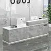 Balcão de Caixa de Loja de Roupas, Balcão de Recepção, Balcão de Bar de Empresa Simples Moderno, Balcão de Mesa Integrado de Escritório para Salão de Beleza