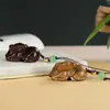 Escultura em Sândalo Verde dos Doze Animais do Zodíaco, um Ornamento Portátil de Mão, um Pingente Que Pode Virar o Jogo, uma Corrente para Celular e um Acessório para Bolsa