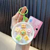Mini Frutas Simuladas Comida Brinquedo Whac-A-Mole Chaveiro Estudante Brinquedo Educativo Chaveiro Alívio de Estresse Pequeno Presente Venda por Atacado