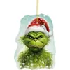 Decoraciones navideñas transfronterizas para coches nuevos, decoración plana acrílica 2D, adornos colgantes para decoración de árbol de Navidad