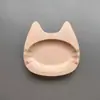 Venta al por mayor de fábrica plato con sabor a gato japonés madera de haya plato de salsa de dibujos animados plato pequeño de madera creativo artículos de tocador para el hogar