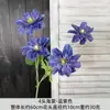Kit de Material para Arranjo de Flores Begônia de Ano Novo com 4 Peças, Arranjo de Flores Decorativas Laranja, Balde da Fortuna, Decoração para Sala de Estar de Casa, Arte Floral