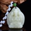 Novo pingente de jade hetian benmingfo mil mãos guanyin oito colar de deusa padroeira doze zodíaco benmingfo