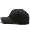 Chapéus Masculinos para Outono e Inverno, Bonés de Baseball para Meia-Idade e Idosos, Chapéus com Abas de Orelha em Espinha de Peixe, Bonés Estilo "Dad Hat" com Letras em Inglês, Versátil