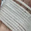 Espaciador Cilíndrico de 4x4 mm para Ropa, Tubo de Vidrio, 103 Piezas/Tira, Siete Colores Disponibles