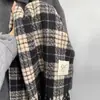 Bufanda Nueva para Mujer Invierno Estilo Japonés y Coreano Combinación Total Cuadros Cálida Engrosada Bufanda para Pareja Estudiante Moderna Sensación de Alta Gama Chal