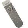 Meias Finas de Cano Médio para Mulheres, Estilo Coreano, Estrelinhas Cinza-Branco, Laço Fino, para Primavera e Verão, Meias Frescas e Simples de Dongdaemun